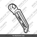 Footrest Rear, RH, Black (T2082733)