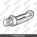 Rear Footrest, LH, Polished (T2084310)