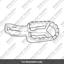 Footrest, RH, Grey (T2085126)