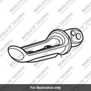 Footrest, Rear, RH, Black (T2085175)
