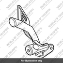 Rear Footrest Hanger, LH (T2088615)