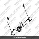 Return Spring, Footrest (T2089638)