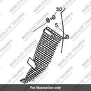 Grille, Rad, Rear, LH (T2107101)