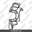 Casting, Finned, Upper, LH, Chrome (T2201236)