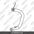 Pipe, Exhaust, Twin Skin, LH, Chromed (T2202239)