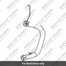 Exhaust Header Pipe, LH, Brushed (T2202660)