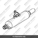 Silencer Assy, RH, Short, Black (T2203278)