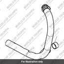 Pipe, Exhaust, Twin Skin, RH, Blk (T2203335)
