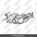 Catbox Link Pipe Assy (T2204269)