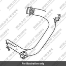 Exhaust Header Pipe, LH, Brushed (T2204403)