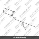 Silencer Assy, RH, Short, Brushed (T2204529)