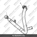 Exh Header Assy, Chromed, Cyl 2 (T2206004)