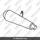 Silencer, Exhaust, Cat C4, RH (T2206454)