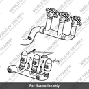 Header Pipe & Cover Assy, Black (T2208850)