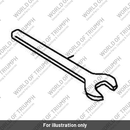 Spanner, Open End, 8 A/F (T2300877)