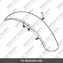 Front mudguard (T2301226-CL)
