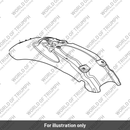Rear Mudguard, Matt Storm Grey (T2302372-LZ)
