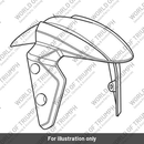 Front Mudguard & Decal, Carbon (T2303681)
