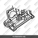 Bracket rear lamp (T2303730)