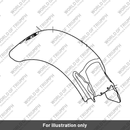 Rear Mudguard Assy (T2305619-JI)
