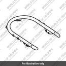 Hoop, Rear Mudguard, Chrome (T2306609)