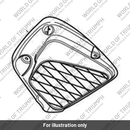 Grille, Radiator Duct, LH (T2308521)