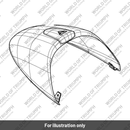 Seat Cowl, Pntd & Pads (T2308716-NW)
