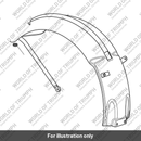 Rear Mudguard, Jet Black (T2308721-PG)