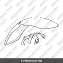 Front Mudguard, Matt Sapphire Black (T2308893-PZ)