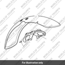 Front Mudguard, Meriden Blue (T2308894-JT)