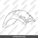 Mudguard Assy, Rear, Painted (T2309419-JG)