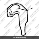 Fork cover lh (T2309506-HA)