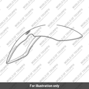 Front Mudguard, Sapphire Black (T2310045-PM)