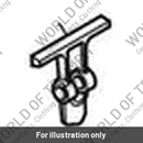 Adjust Arm, Pillion Backrest (T2310107)