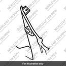 Number Plate Hanger, Centre (T2310152)