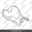 Seat, Rider, Embroidered Silver (T2310816)