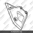 Rad Cowl, Lower, RH, Matt Jet Black (T2311084-PS)