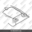 Mudguard, Rear, Pressed, Aluminium (T2311451)