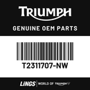 Front Mudguard, Centre, Crystal White (T2311707-NW) barcode