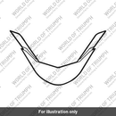 Decal, Front Mudguard, Wht/Blk/Yellow (T2311831)