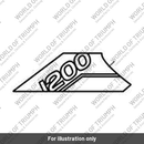 Decal, Tank, LH, Rally, Lower, Jet Black (T2311884)