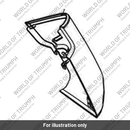 Tank End Panel, LH, Sapphire Black (T2312162-PM)