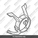 Bezel, Headlight, Matt Graphite (T2312318-LS)