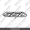 Decal, Fairing Upper, RH, White (T2312763)