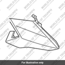 Fairing, Upper, RH, Roulette Green (T2312783-HG)