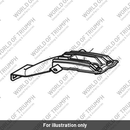 Reg Plate Support, Upper, Moulding (T2312804)