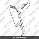 Decal, Front Mudguard, LH, Red/Blue (T2312858)