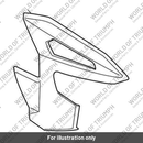 Rad Panel, Pntd, RH, Matt Jet Black (T2313089-PS)