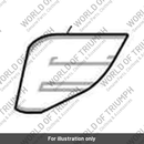 Decal 2, Outer Fairing, LH, White (T2313952)