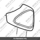 Rubber Pad, Seat Cowl (T2314004)